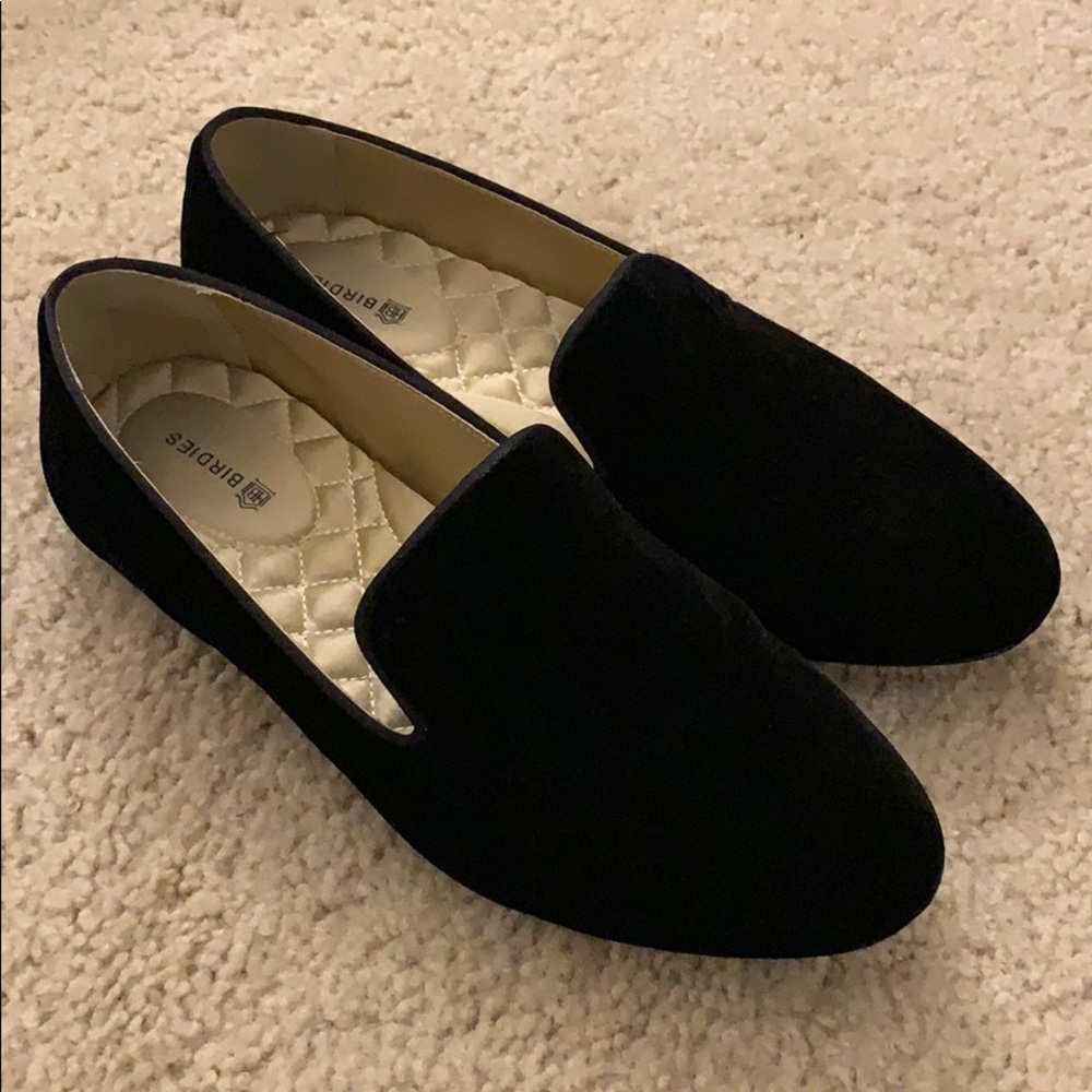 Birdies Starling Loafer in Black Velvet (Size 7)